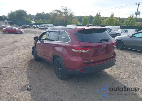 2019 Toyota Highlander Se из США, поврежденный, VIN 5TDJZRFH0KS599817